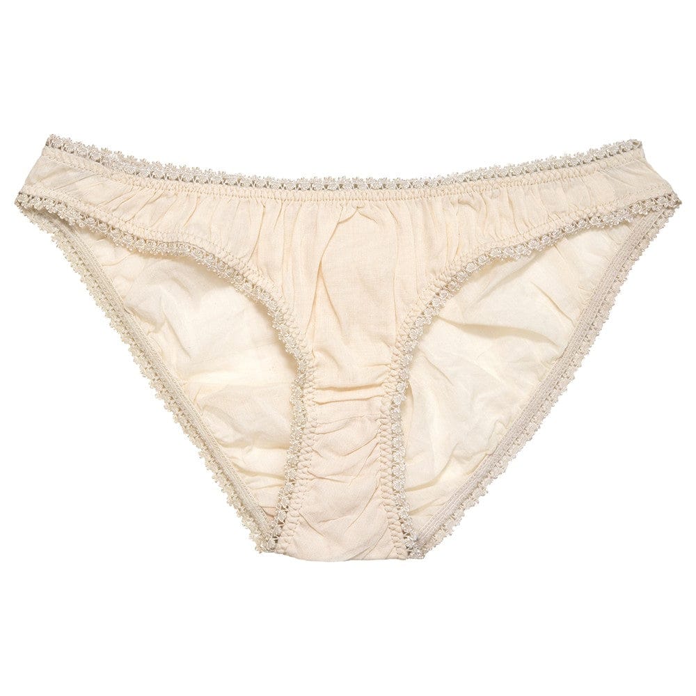 Cream croquet panties 100% organic cotton- Germaine des prés ...