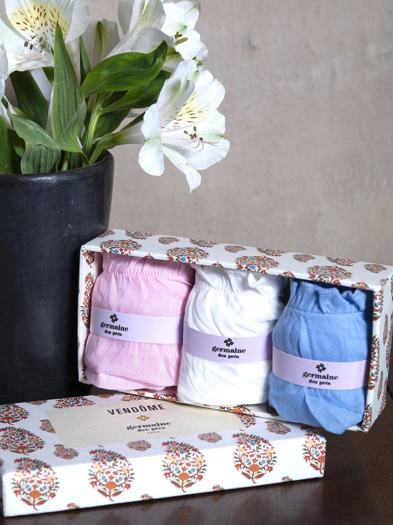 Cream croquet panties 100% organic cotton- Germaine des prés